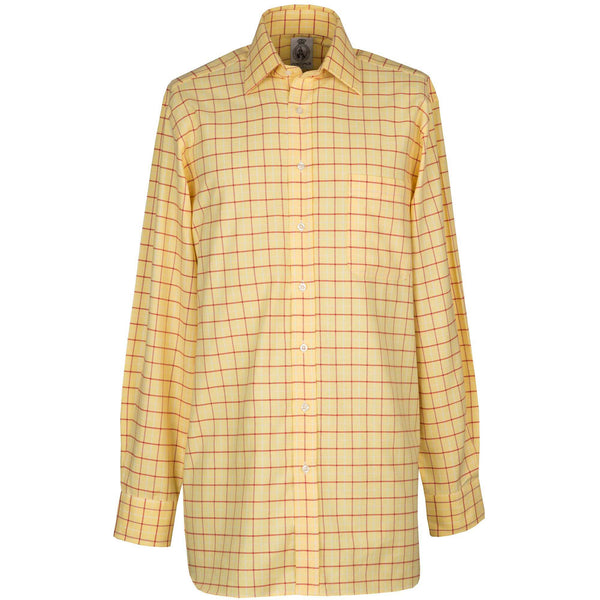 Yellow and Red Check Medium Tattersall Shirt