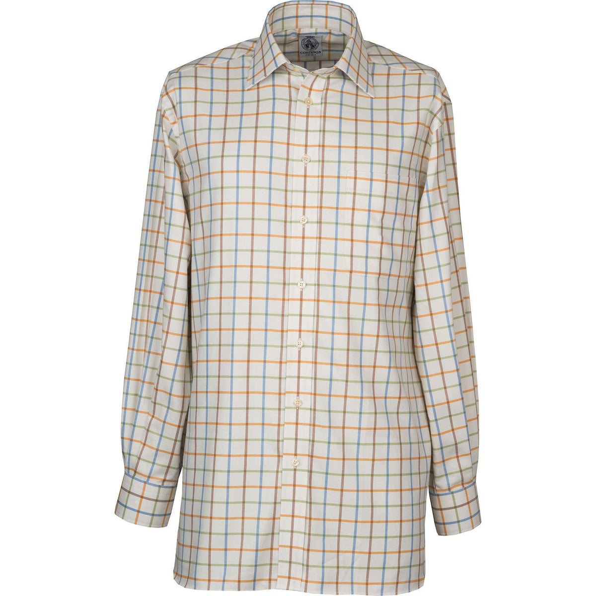 Pale Blue Large Overcheck Tattersall Shirt
