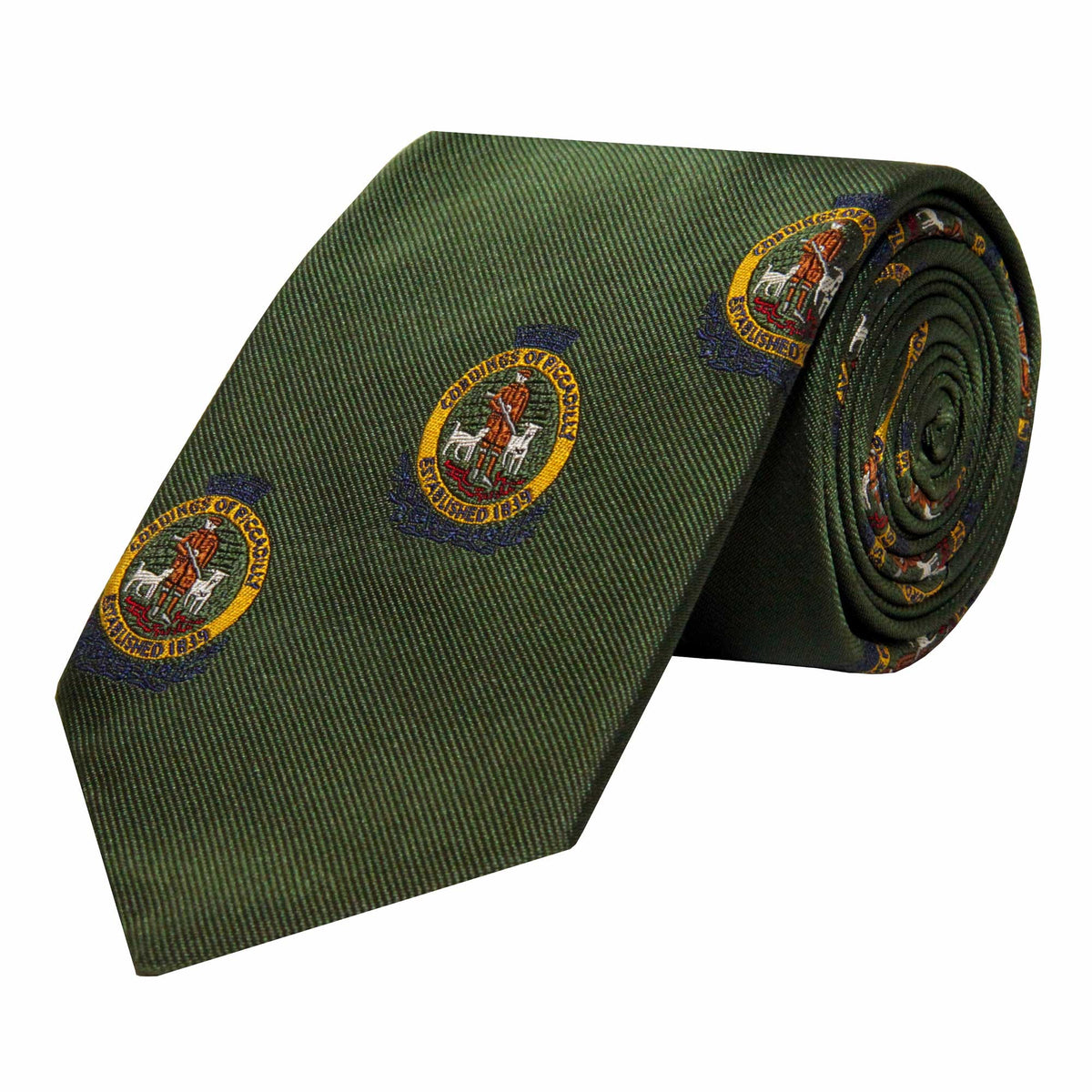 Olive Cordings Crest Silk Tie