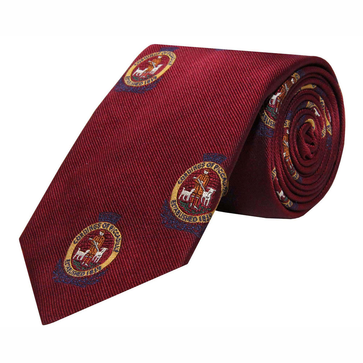 Wine Cordings Crest Silk Tie