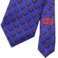 Blue Sitting Duck Printed Silk Tie