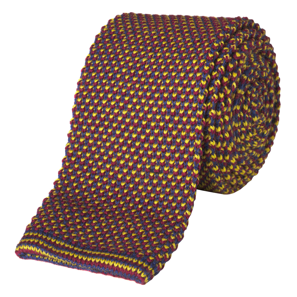 Tri-Colour Knitted Tie