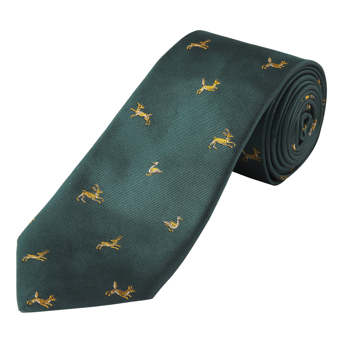 Olive Shooting School Silk Tie