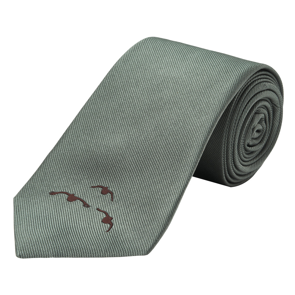 Fern Three Bird Silk Tie