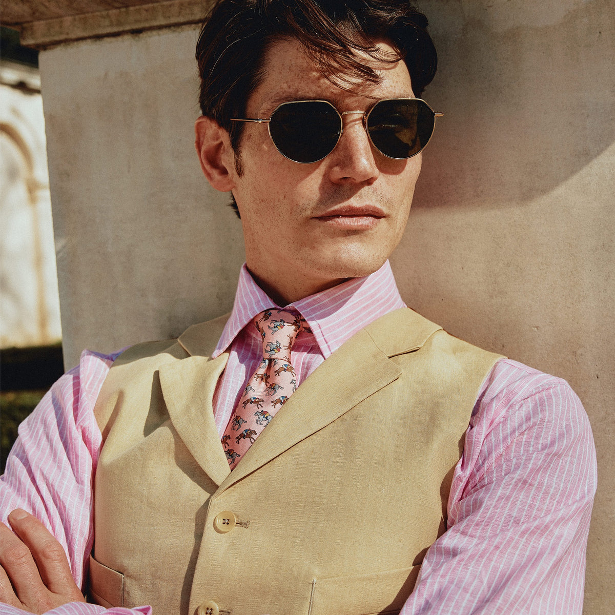 Pink Champion Horse Tie