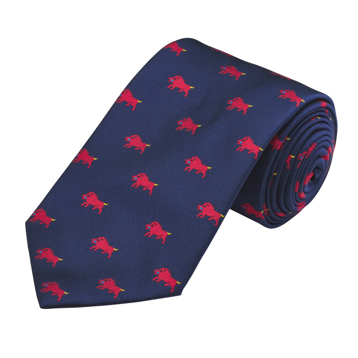 Navy Naïve Boar Tie