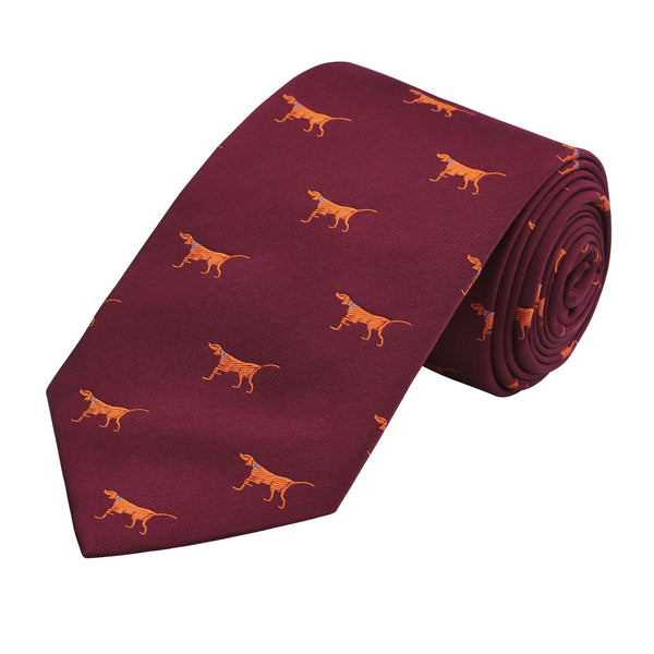 Burgundy Naïve Pointer Tie