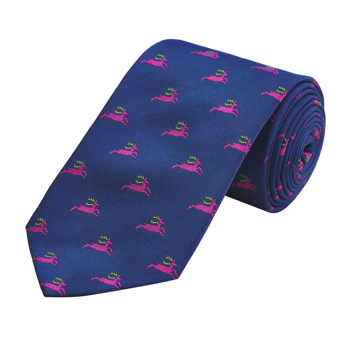 Dark Blue Naïve Stag Tie