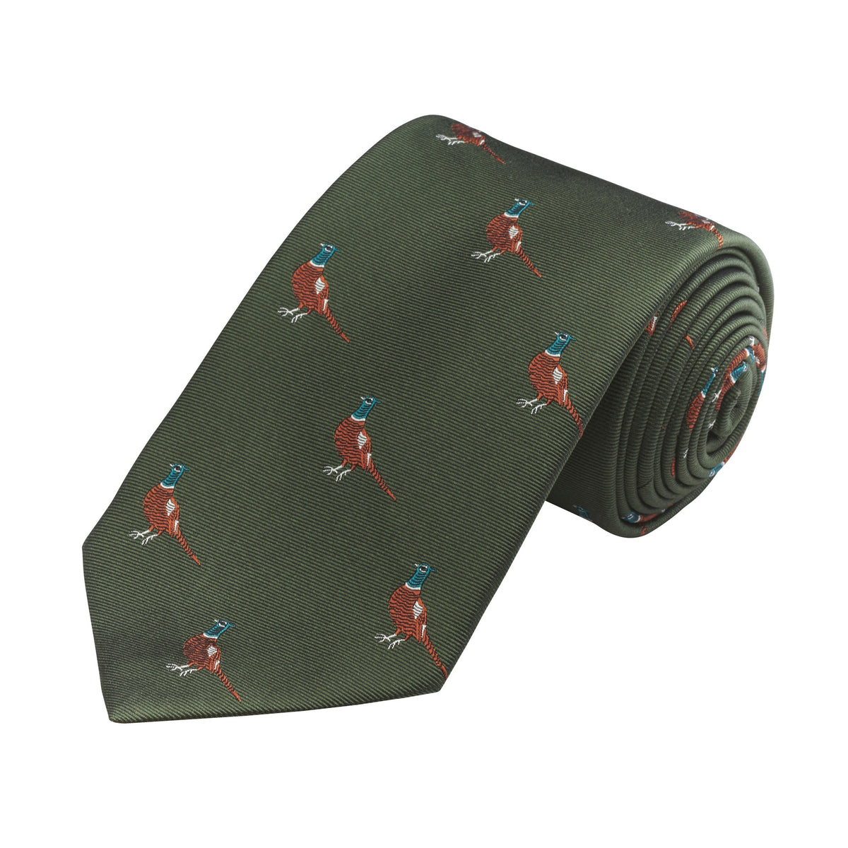 Olive Handsome Pheasant Tie