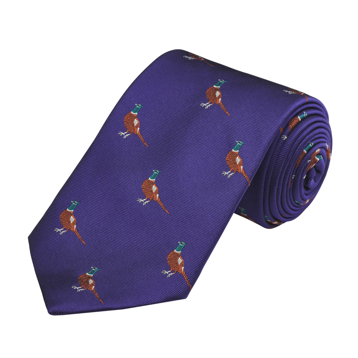 Purple Handsome Pheasant Tie