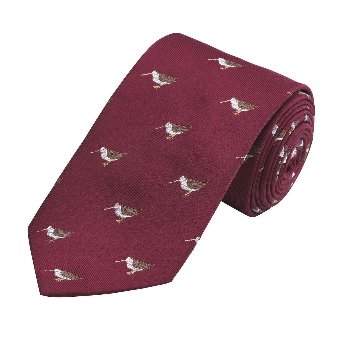 Burgundy Wading Snipe Tie