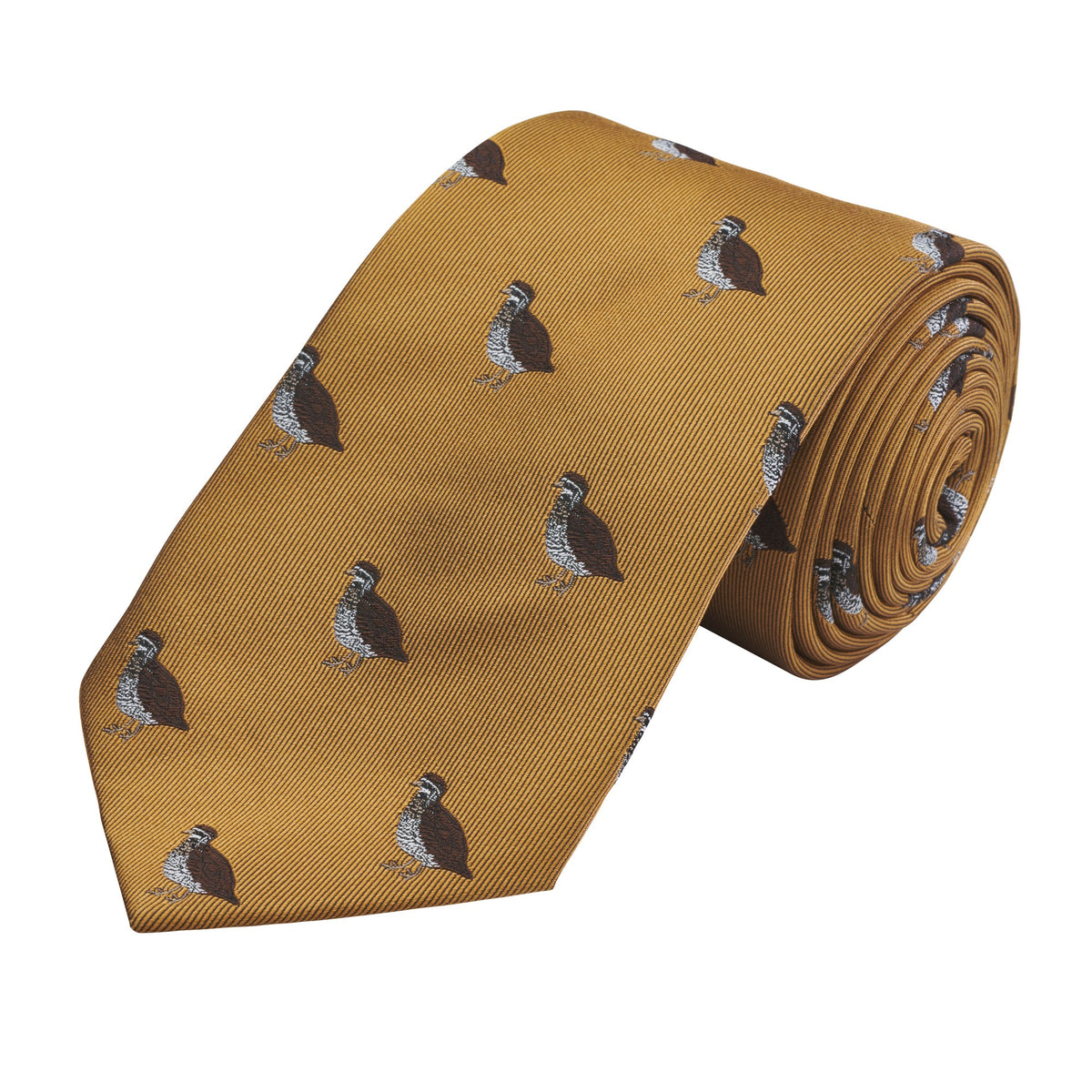 Gold Glorious Grouse Tie