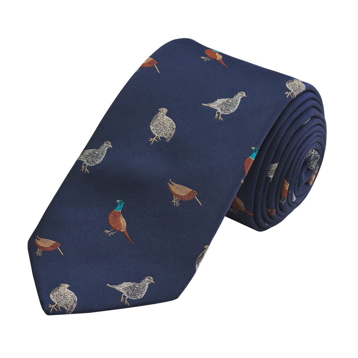 Navy Flight of Birds Tie