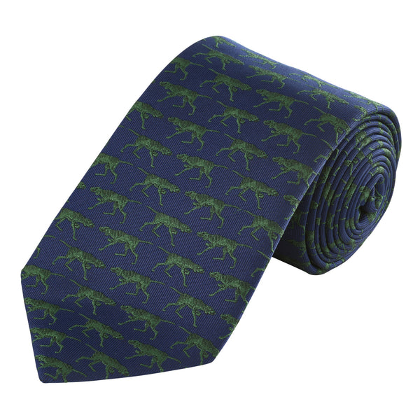 Navy & Green Patient Pointer Tie