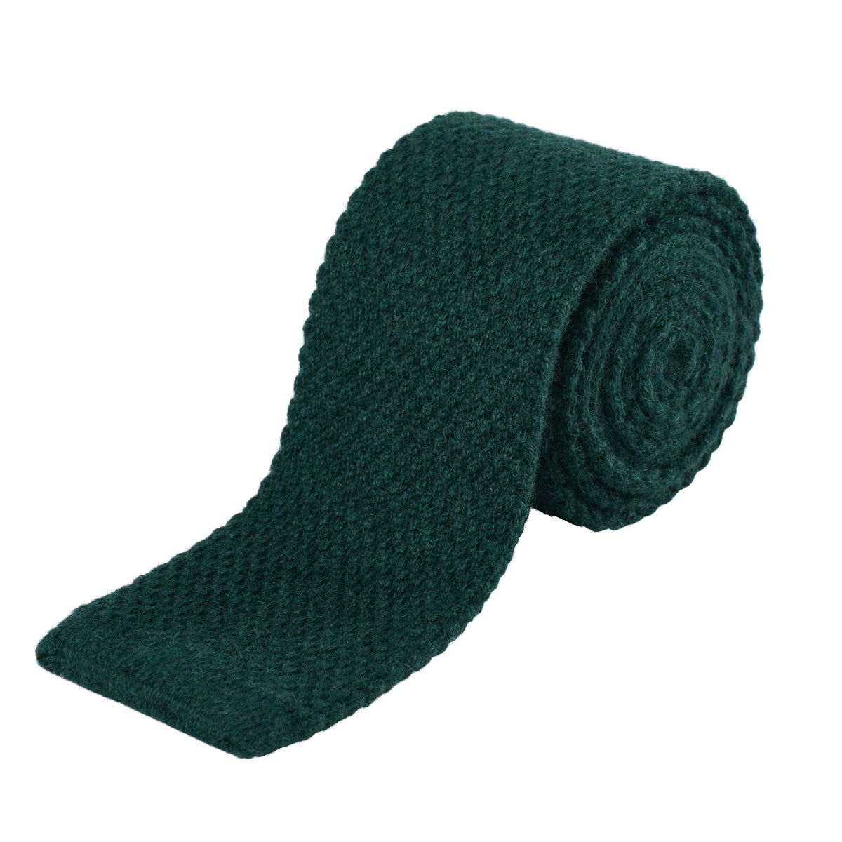 Green Cashmere Silk Knitted Tie