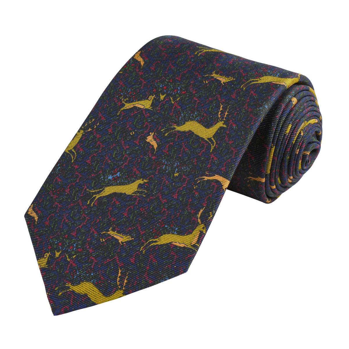 Navy Running Stags Tie