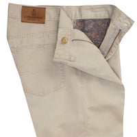 Stone Washed Cotton Twill Jeans