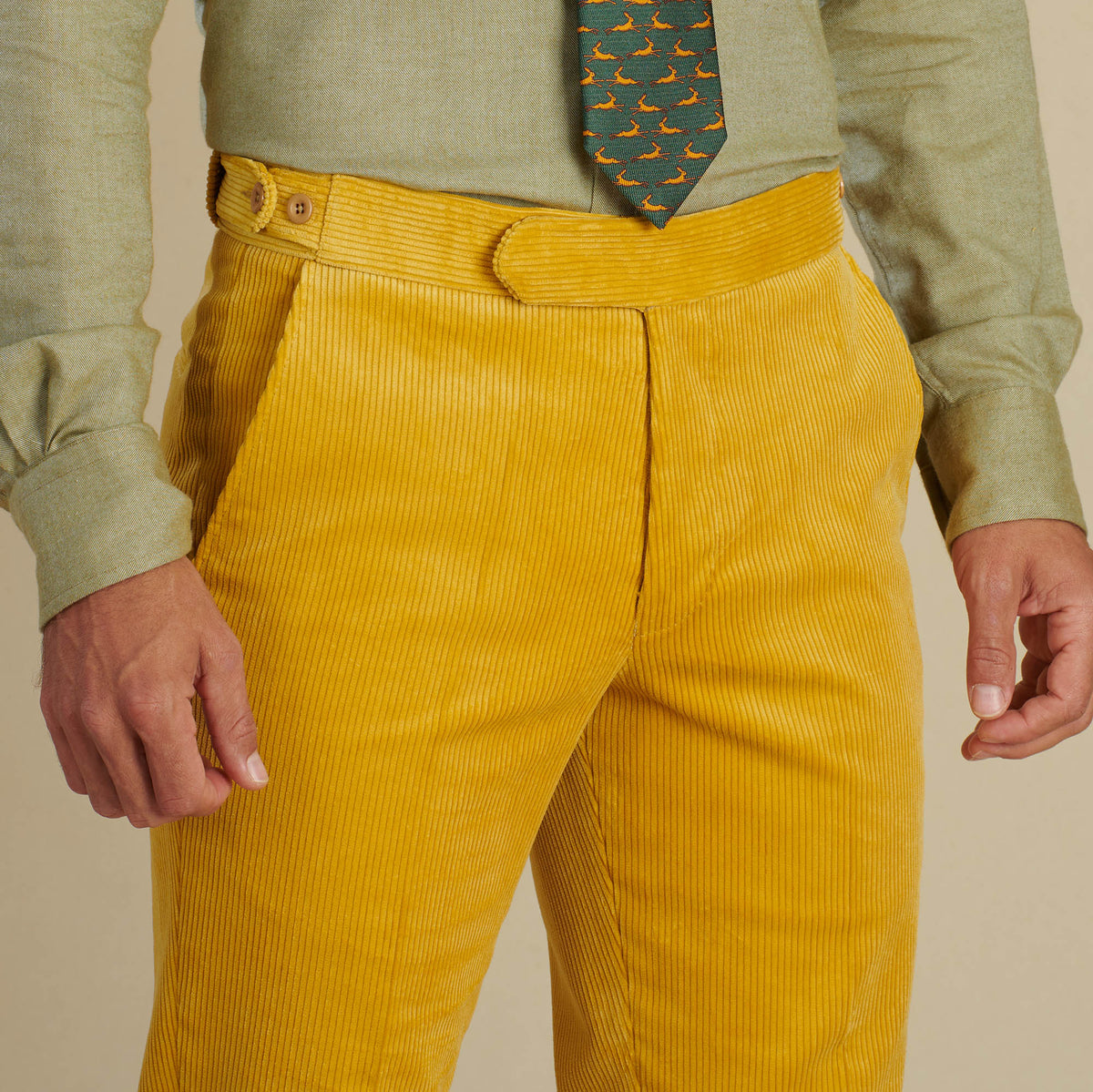Yellow Corduroy Trousers