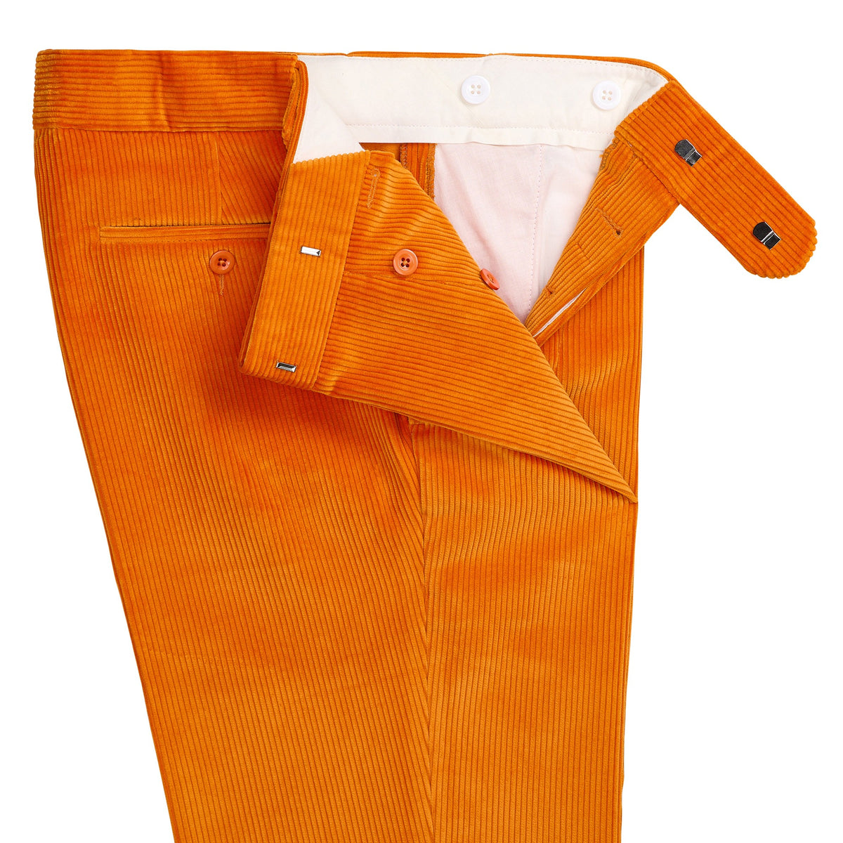 Bright Orange Corduroy Trousers