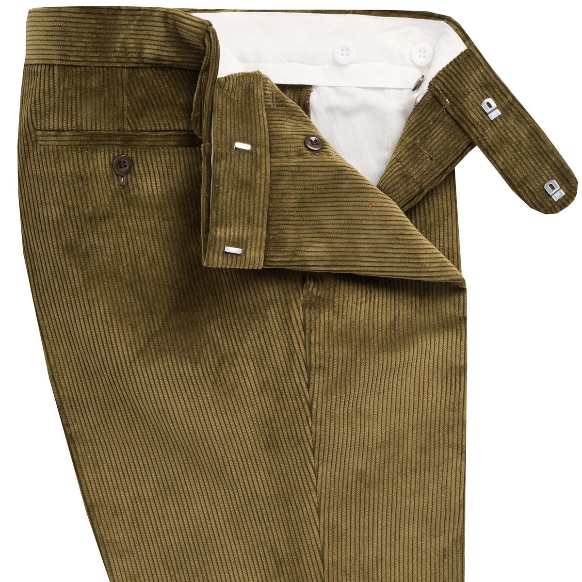 Moss Green Corduroy Trousers