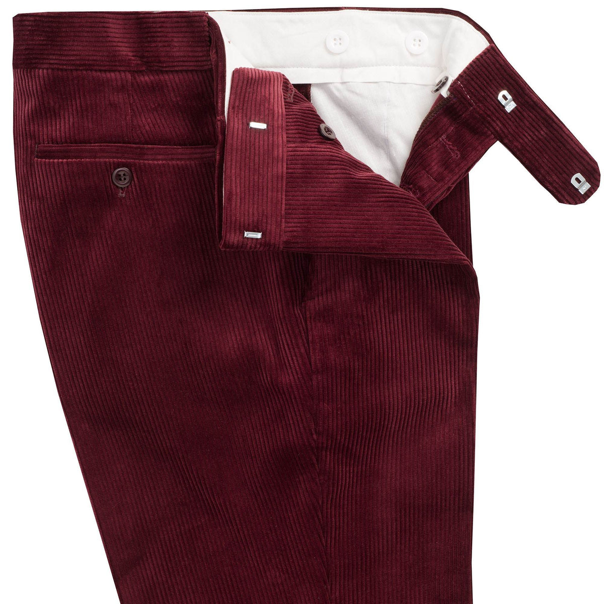 Wine Corduroy Trousers