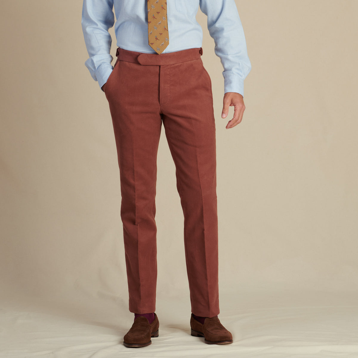 Sienna Pink Moleskin Trousers