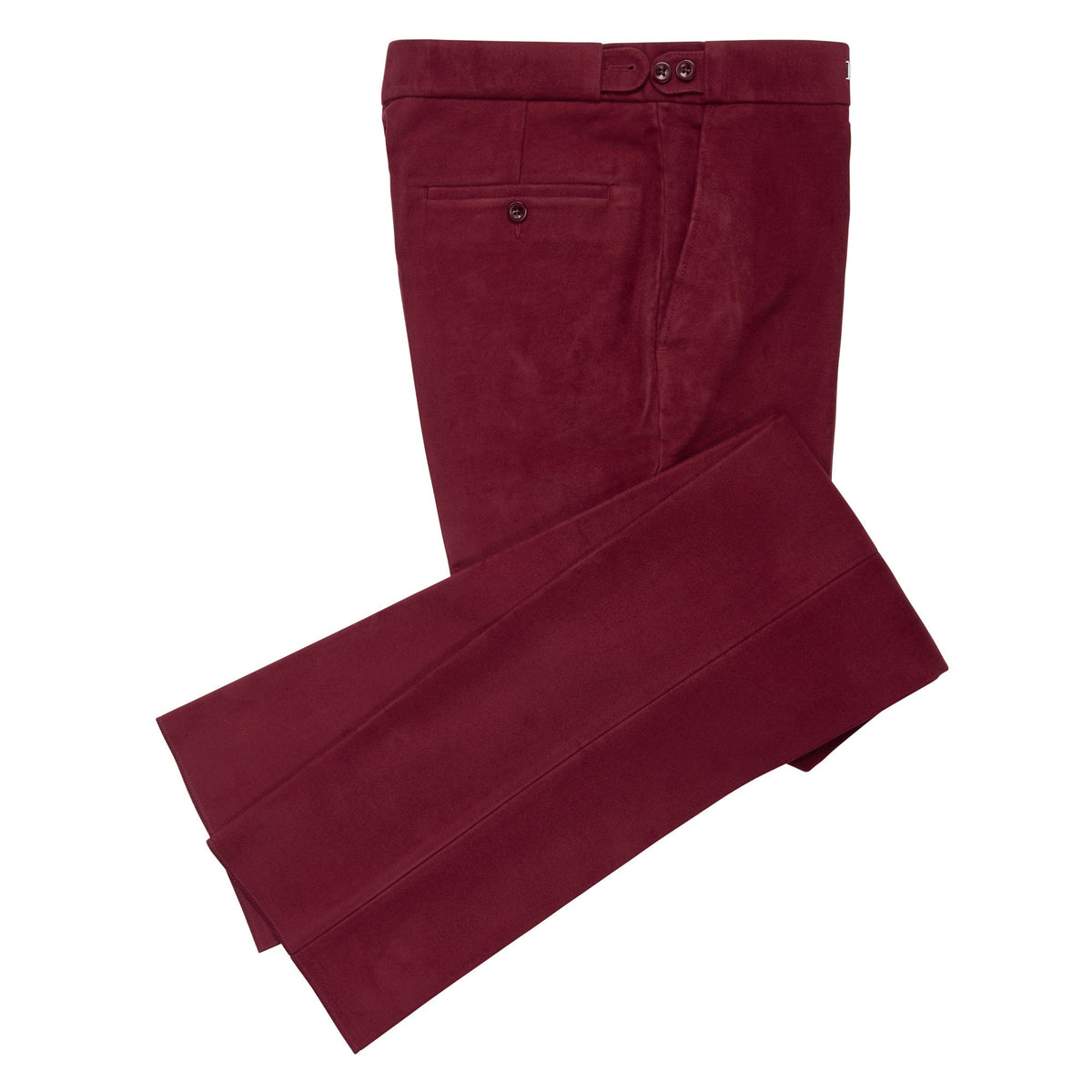 Burgundy Moleskin Trousers