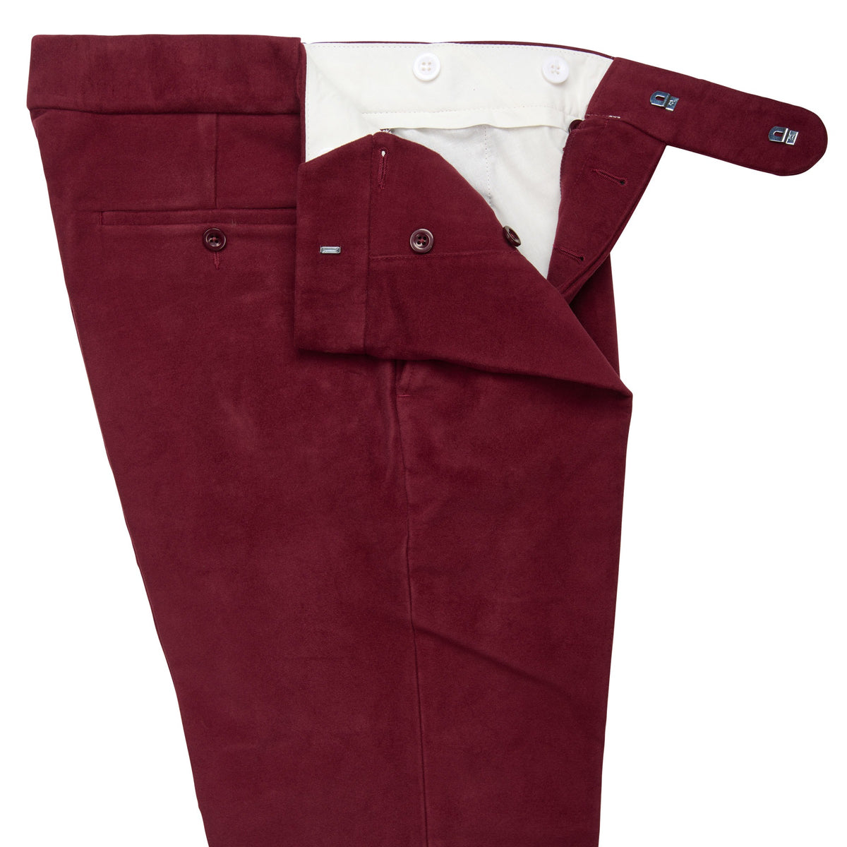 Burgundy Moleskin Trousers