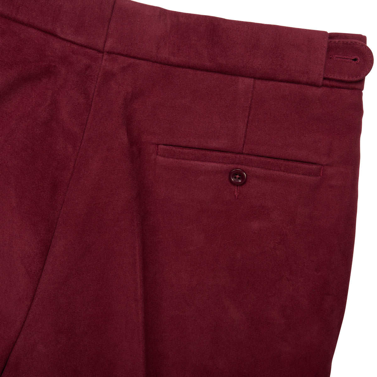 Burgundy Moleskin Trousers