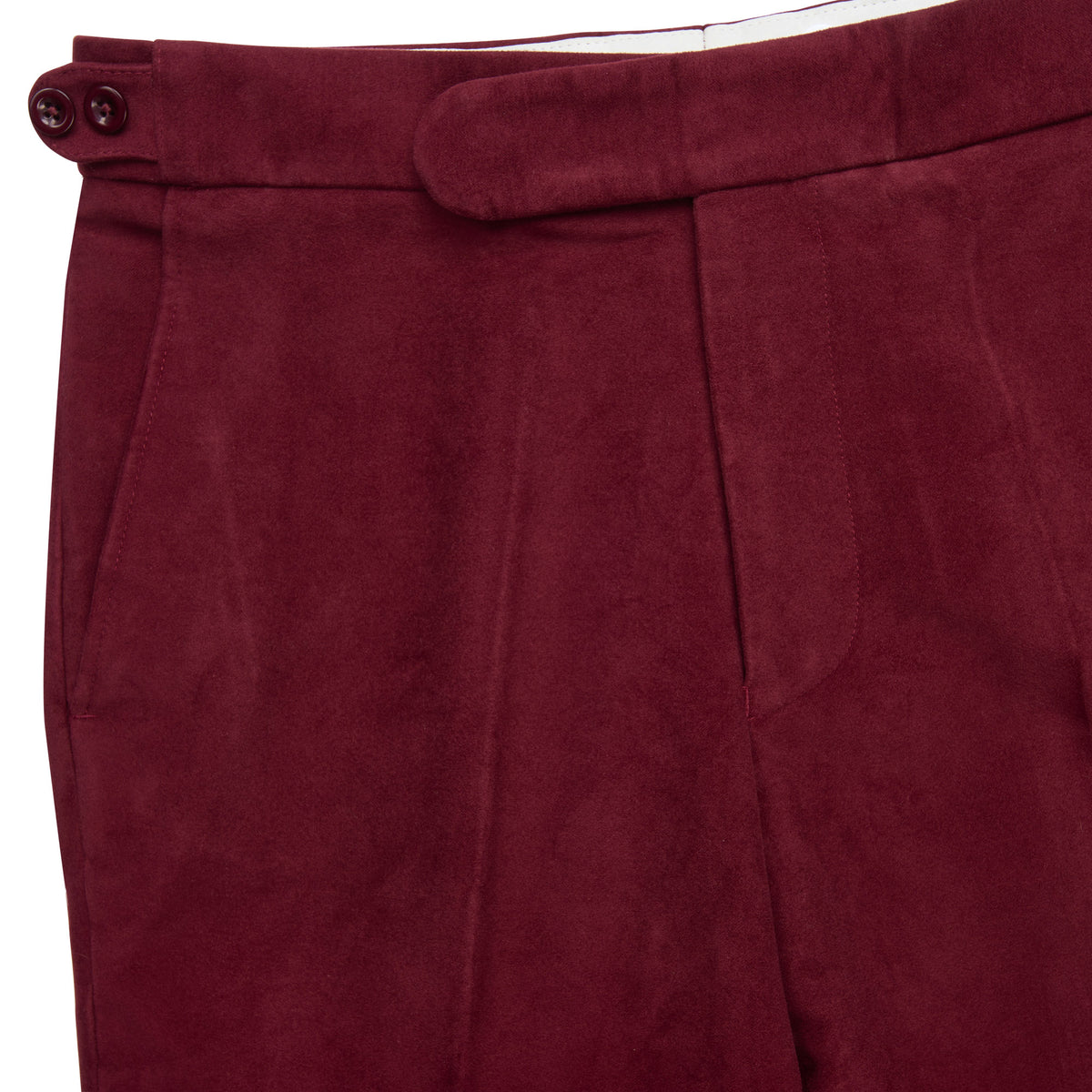 Burgundy Moleskin Trousers