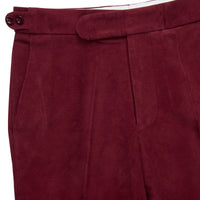 Burgundy Moleskin Trousers