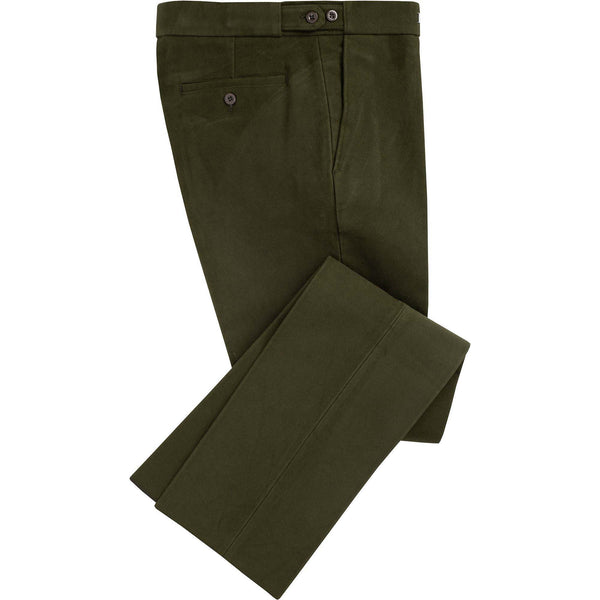 Olive Green Moleskin Trousers