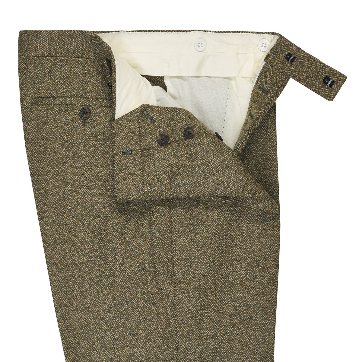 Firley Herringbone Tweed Trousers