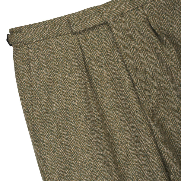 Firley Herringbone Tweed Trousers