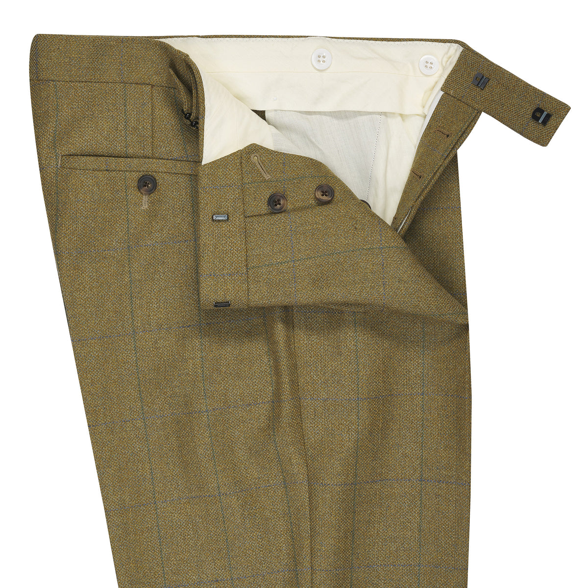 House Check Tweed Trousers