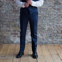Navy Linen Trousers