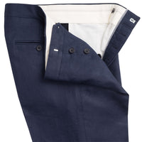 Navy Linen Trousers