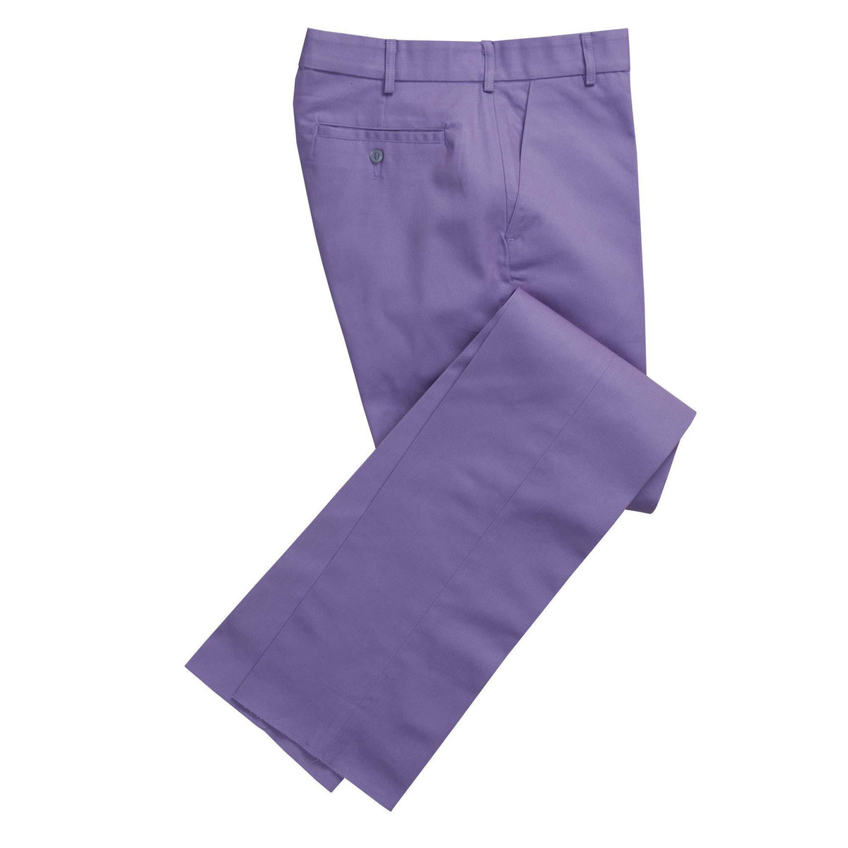 Zip Fly Lilac Bright Chino Trousers