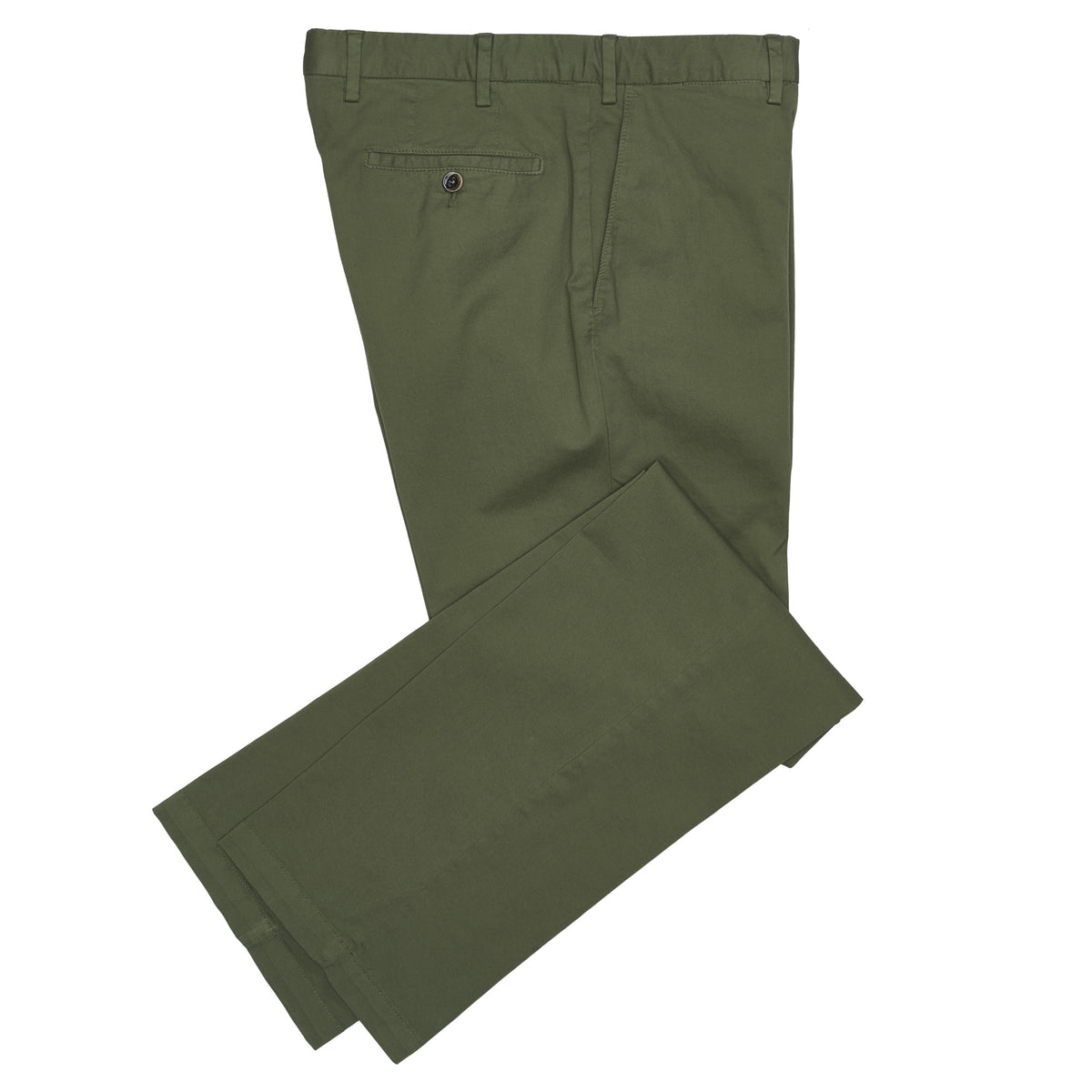 Army Green Gabardine Trousers