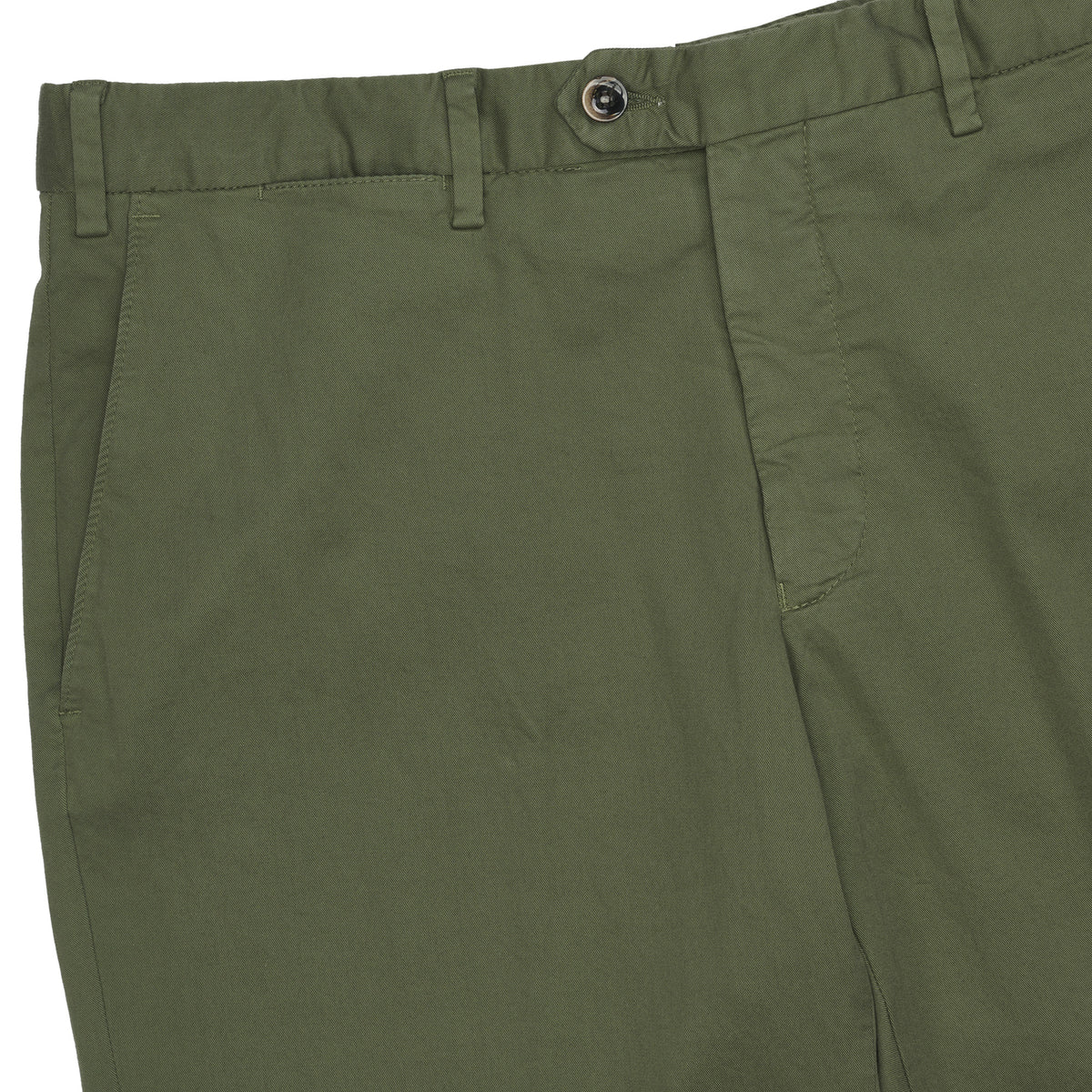 Army Green Gabardine Trousers