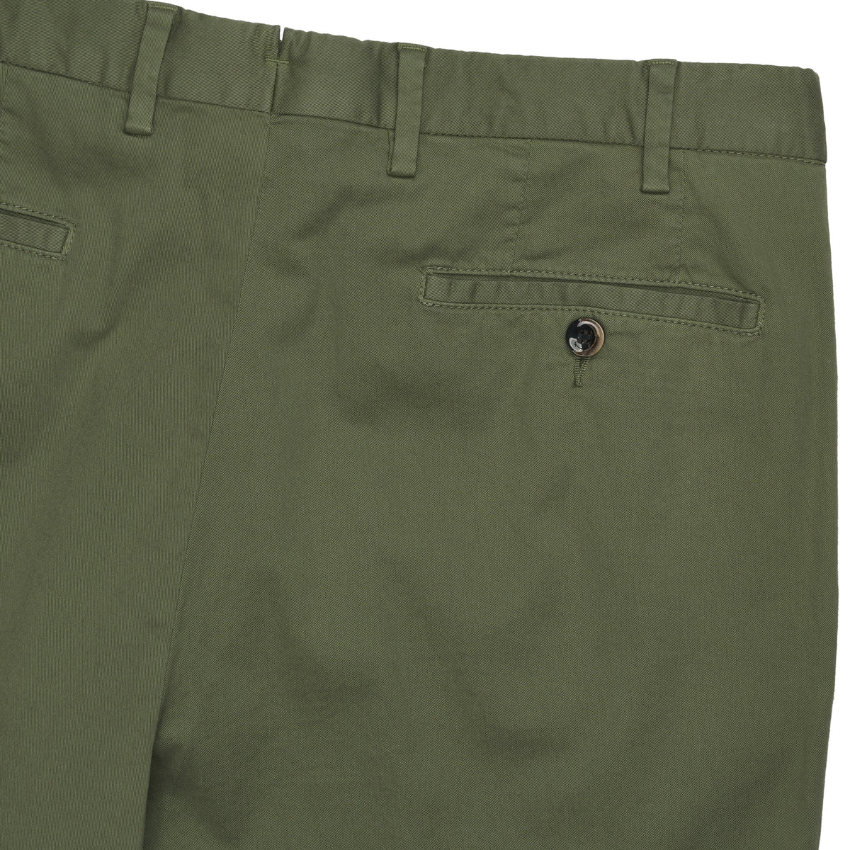 Army Green Gabardine Trousers