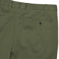 Army Green Gabardine Trousers
