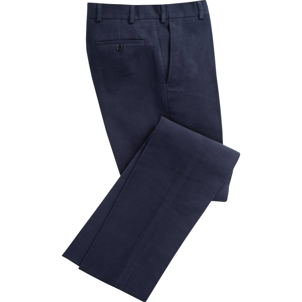 Navy Earl Moleskin Trousers