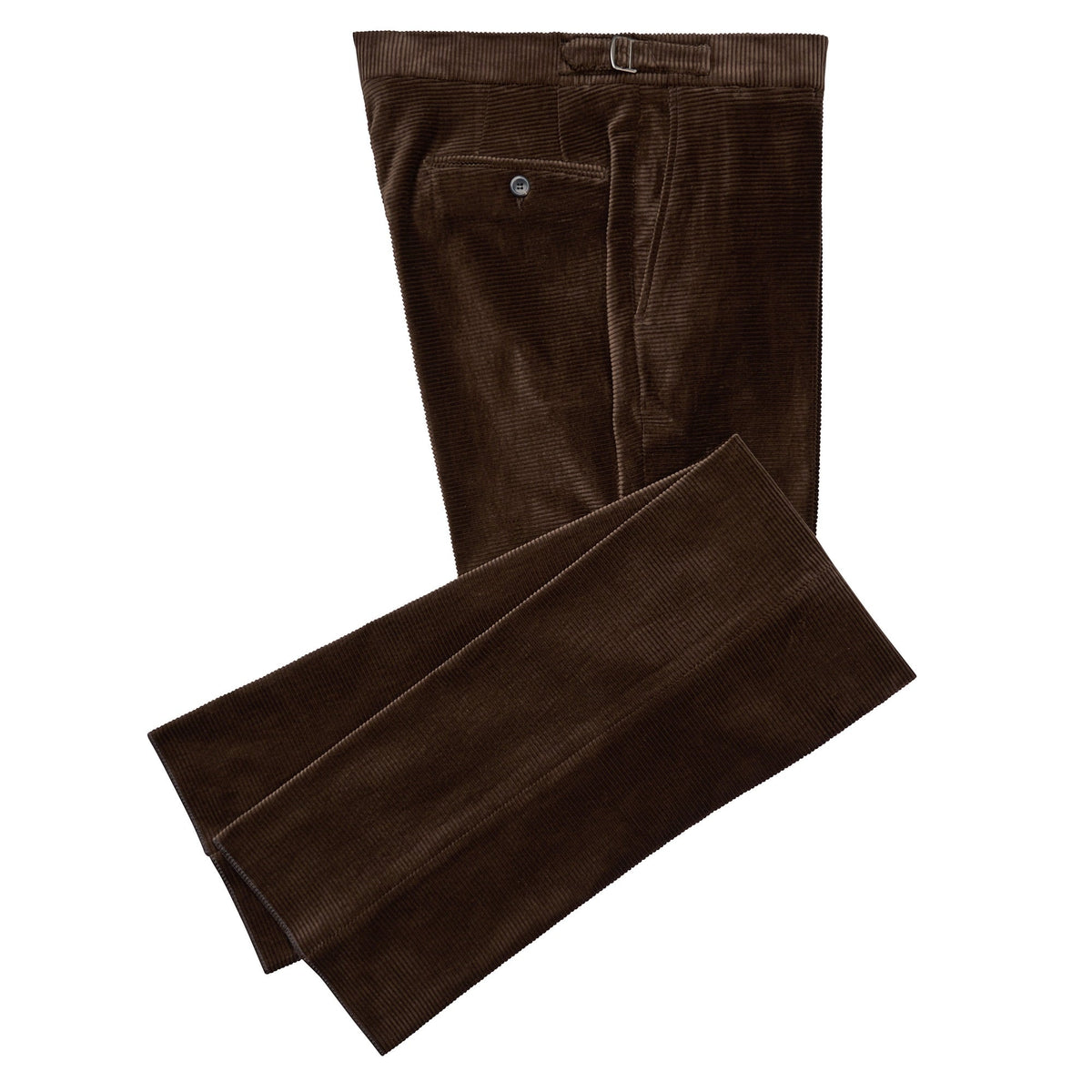Brown Horizontal Corduroy Trousers