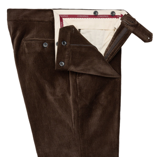 Brown Horizontal Corduroy Trousers