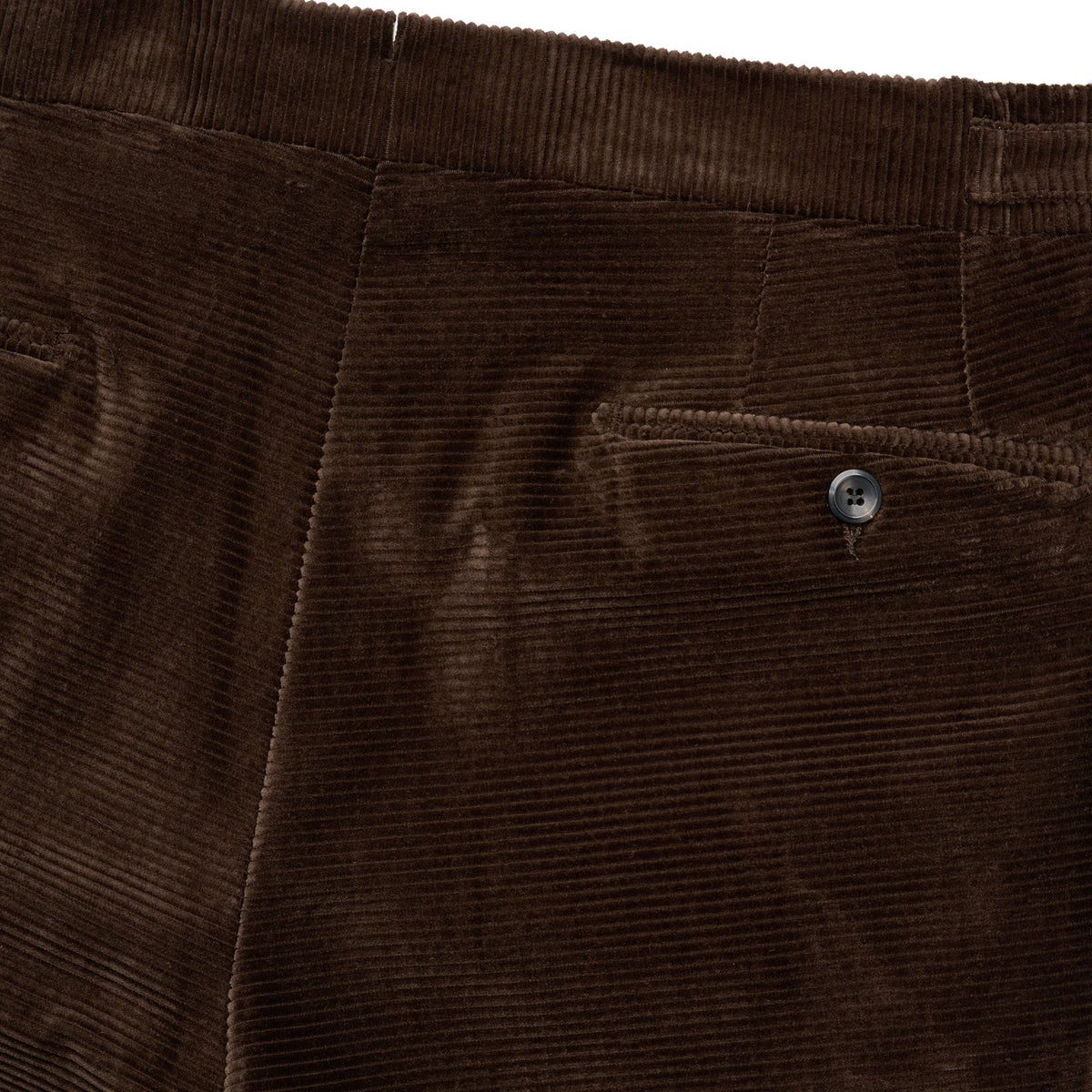 Brown Horizontal Corduroy Trousers