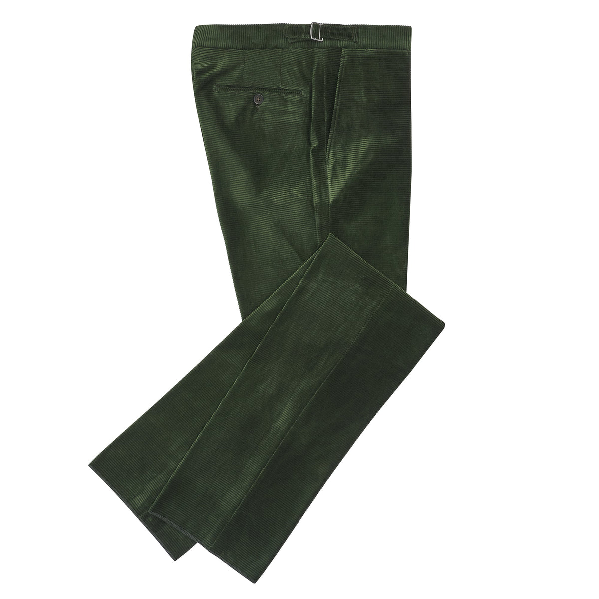 Olive Horizontal Corduroy Trousers