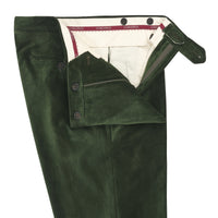 Olive Horizontal Corduroy Trousers