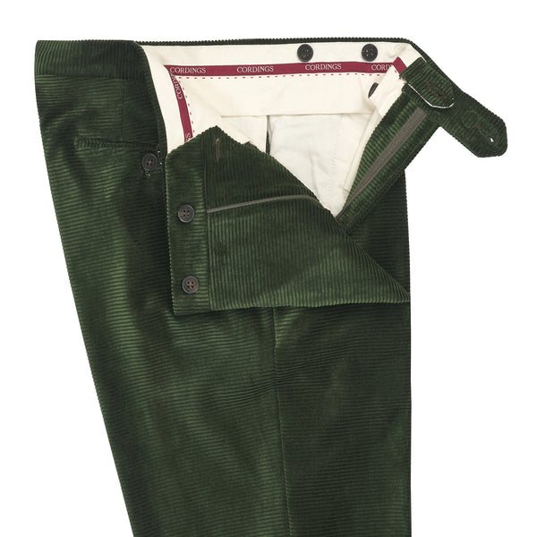 Olive Horizontal Corduroy Trousers