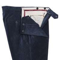 Navy Horizontal Corduroy Trousers